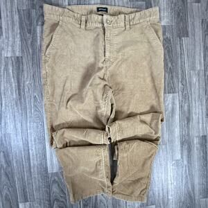Brixton Choice Standard Fit Men’s Corduroy Pants Tan Brown Classic Casual